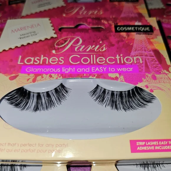 False eyelashes 10 pack of Marienela with adhesive. 100% Human Hair. - Picture 4 of 6